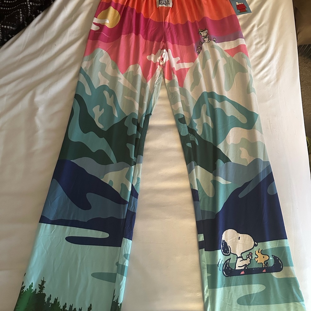 Brief Insanity Pajamas! Snoopy Mountain Print & Dog Lover print